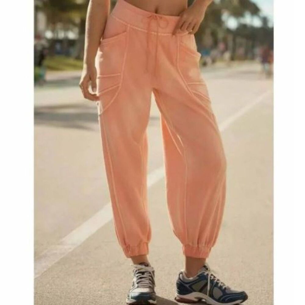 Anthropologie Daily Practice Slouchy Jogger Pants Lounge Pull On Elastic Size XL